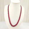 Natural Ruby Two line Beaded Necklace: A Dazzling Display of Luxury and Passion image 0