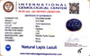 Natural Lapis Lazuli | Oval Cabochon | Govt. Lab Certified Certificate No.: IGCDKBAJ42488 image 2