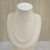 The Natural Pearl Single Line Oval Shape Necklace: A Classic Piece of Elegance 077 image 0