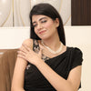 Natural Pearls 3 Line Tumble Shape Necklace: A Dazzling Display of Elegance and Charm 039 image 1