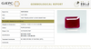 Natural Red Ruby | Certified Unheated | Octagon Mixed Cut Report No. 9581D38654 image 1