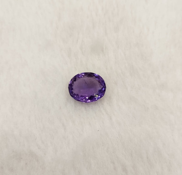 Natural Amethyst 6.32 Ratti oval mix cut purple gemstone