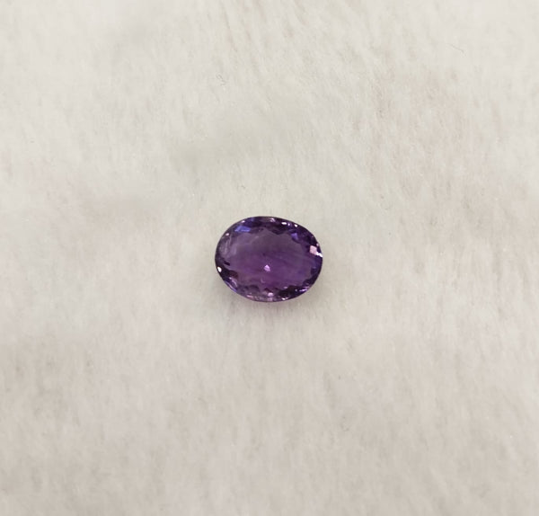Natural Amethyst 5.22 Ratti oval mix cut purple gemstone, IGC certified IGCDKBAJ42134