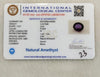 International Gemological Center certificate IGCDKBAJ45593 for Natural Amethyst 5.44 Ratti