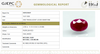 Natural Purplish Red Ruby | Certified Unheated | Oval Mixed Cut Report No. 9581D38691 image 1