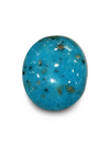 Natural Turquoise | Oval Cabochon | Sea Blue | Certified | Astrological GemstoneCertificate No.: IGCDKBAJ41439 image 0