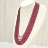 Natural Ruby Seven Line Beaded Necklace: A Symbol of Elegance and Passion image 4