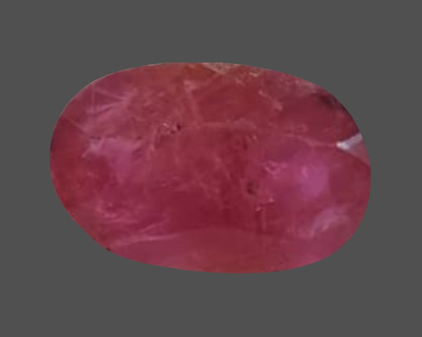 Natural Burma Ruby (Manik) 3.47 Ratti oval mixed cut loose gemstone