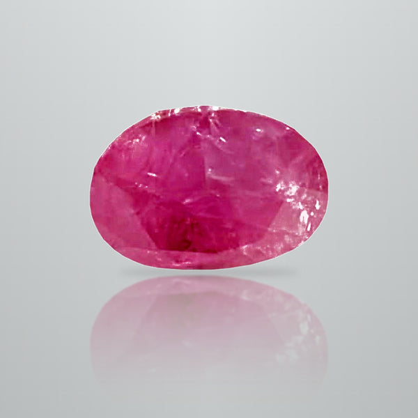 Natural Burma Ruby (Manik) 4.34 Ratti oval mixed cut loose gemstone