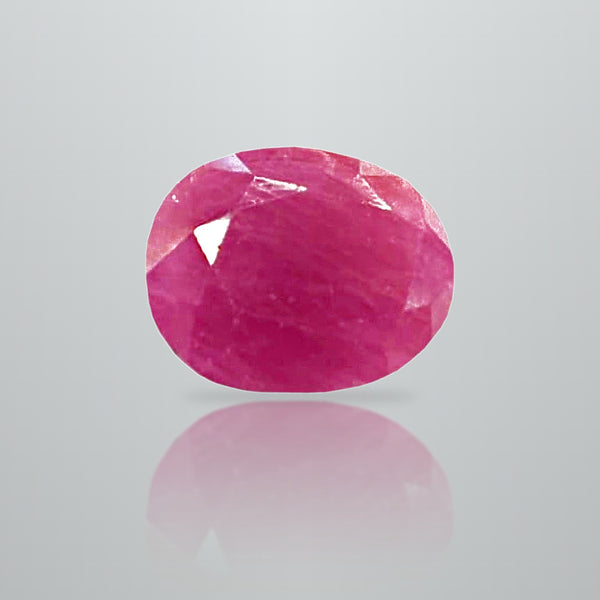 Natural Burma Ruby (Manik) 6.41 Ratti oval mixed cut loose gemstone