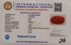 NaturalRed Coral | Certified| Oval CutGemstone Summary No. IGCDKBAJ44880 image 2