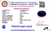 Natural Lapis Lazuli | Oval Cabochon | IGC Certified Certificate No.: IGCDKBAJ42473 image 2