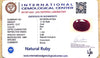 Natural Ruby | Certified Red Oval Corundum Gemstone No.: IGCDKBAJ47504 image 2