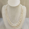 The Natural Pearl Three-Line Oval & Round Shape Necklace: A Masterpiece of Timeless Elegance 047 image 0