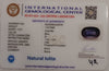 Natural Iolite| Govt. Lab Certified | OvalMix |Blue withCertificate No.: IGCDKBAJ42078 image 2