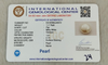 Natural Pearl 7.17 Ratti IGCDKBAJ48372 IGC certificate