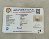 Natural Pearl 7.22 Ratti IGCDKBAJ48376 IGC certificate