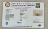 Natural Pearl 7.44 Ratti IGCDKBAJ48382 IGC certificate