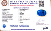 Natural Turquoise | IGC Certified | Oval | Matrix Sea Blue Certification Number: IGCDKBAJ44711 image 2