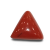 Natural Italian Red Coral | Certified Triangular Cabochon Moonga | Untreated Gemstone IGCDKBAJ42438 image 0