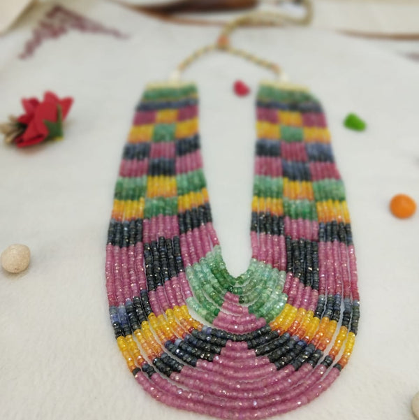 15 Line Rainbow Necklaces: A Kaleidoscope of Color and Elegance image 4