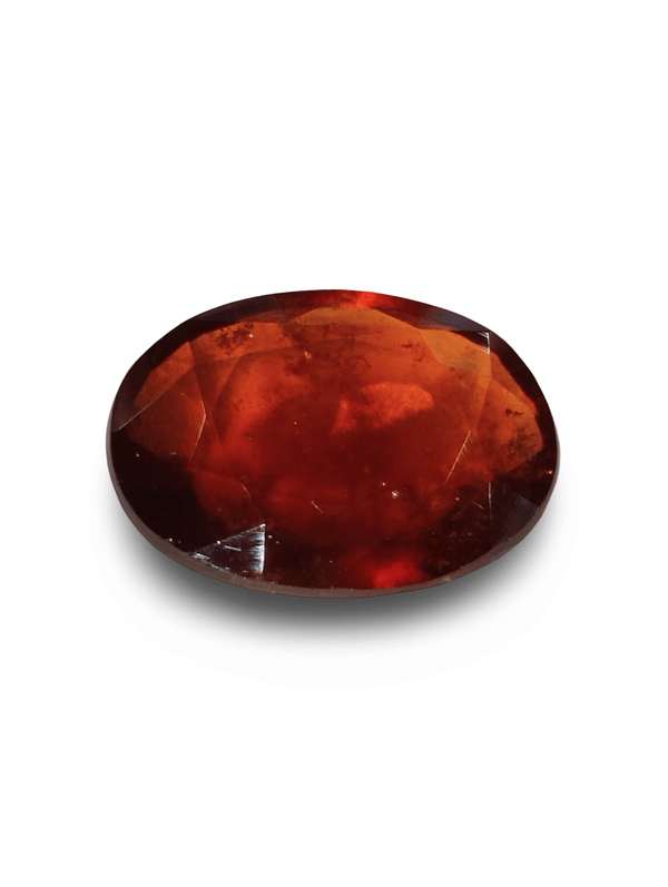 Natural Hessonite Garnet | Oval Mixed Cut | Brownish Orange Gemstone Certification Number: IGCDKBAJ42724 image 0