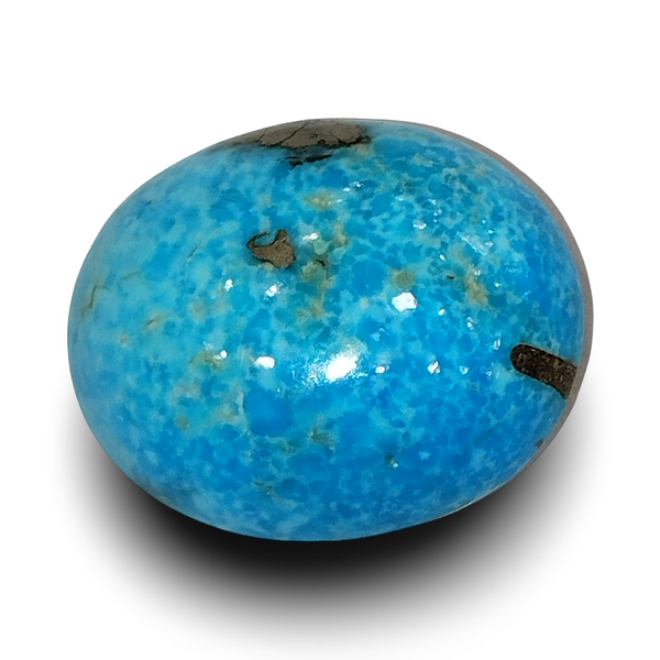 Natural Turquoise | Sea Blue | Oval | Matrix Background | IGC CertifiedCertification: IGC (IGCDKBAJ44710) image 1