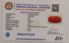 NaturalRed Coral | Certified| Oval CutGemstone Summary No. IGCDKBAJ44879 image 2