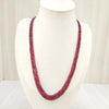 Natural Ruby Two line Beaded Necklace: A Dazzling Display of Luxury and Passion image 4
