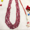 Natural Ruby Three Line Tumble Necklace: A Radiant Statement of Luxury image 3