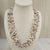 Natural Pearls 3 Line Tumble Shape Necklace: A Dazzling Display of Elegance and Charm 060 image 0