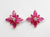 Elegant Natural Marquise Shape Ruby & Diamond Earrings in 14K Gold image 0