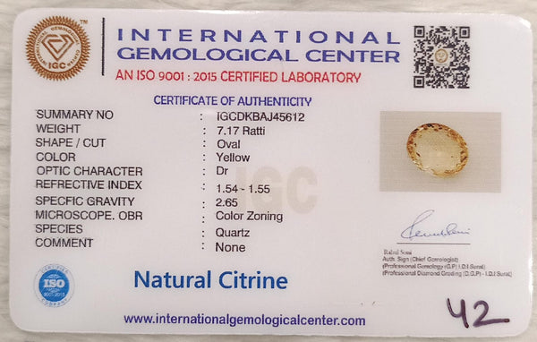 Natural Citrine: The Stone of Abundance and Optimism Summary No IGCDKBAJ45612 image 2