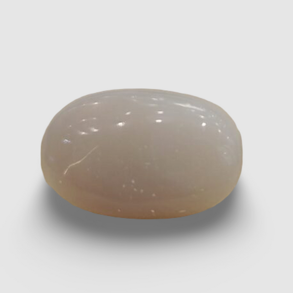 Natural White Opal 6.06Ratti| Oval Cabochone | Certified No. IGCDKBAJ42971 image 0
