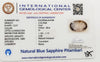 Natural Pitambari Blue Sapphire | IGC Certified | Oval Cut | Yellow & Blue Bi-Color Gem Certification No.: IGCDKBAJ44796 image 1