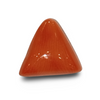 Natural Italian Red Coral | Certified Triangular Cabochon Moonga | Untreated Gemstone IGCDKBAJ42364 image 0