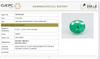Natural Emerald | Govt. Lab Certified |Oval Mixed Cut | Green Report No.10210D41260 image 1