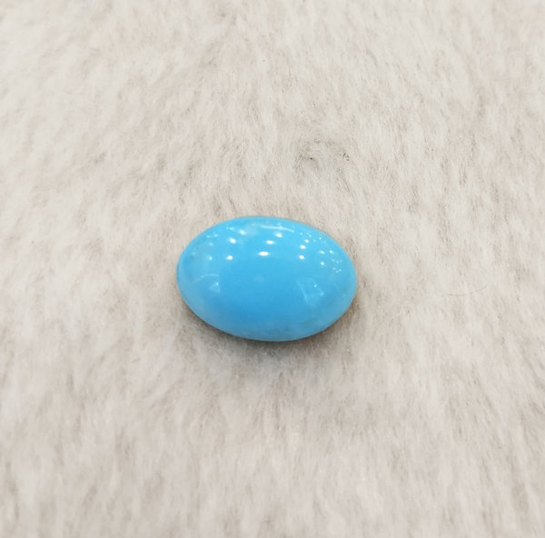 Natural Turquoise Firoza 8.42 Ratti oval cabochon sky blue