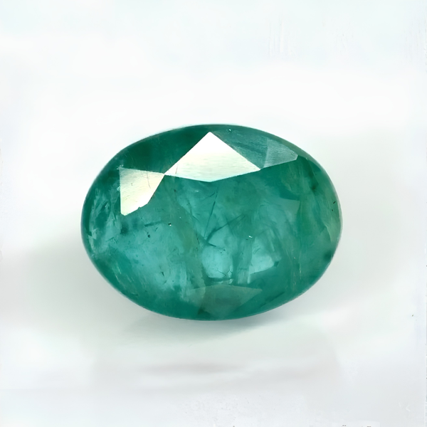 Natural Emerald | Oval Mixed Cut | IIGJ Certified No.: 12859D52924
