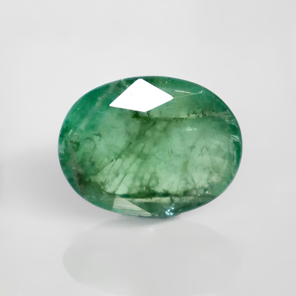 Natural Emerald | Oval Mixed Cut | IIGJ Certified No.: 12859D52915