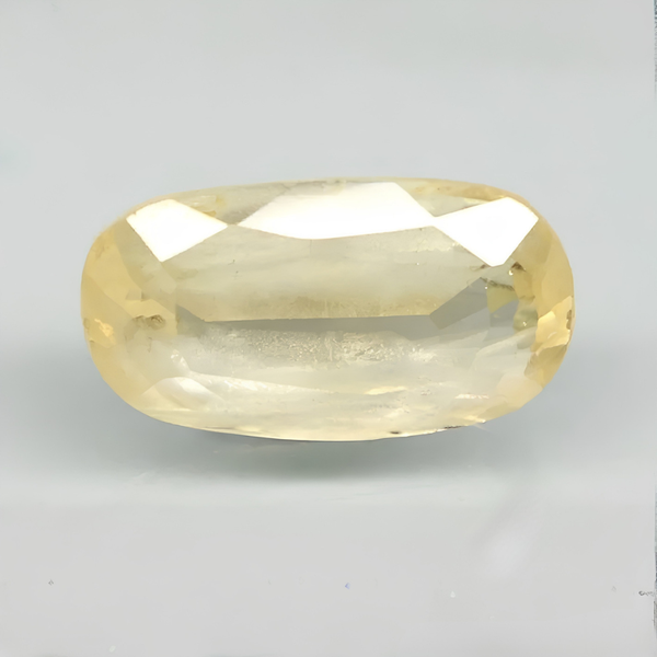 Natural Yellow Sapphire | Oval Mixed Cut | IIGJ Certified No.: 12859D52934