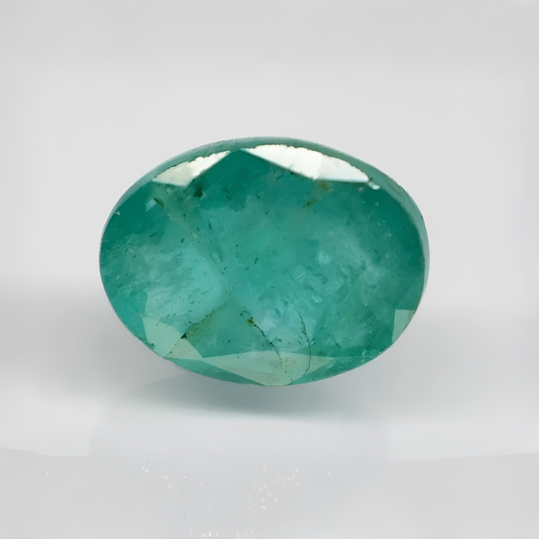 Natural Emerald | Oval Mixed Cut | IIGJ Certified No.: 12859D52914