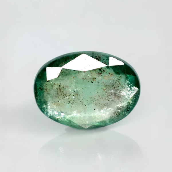 Natural Emerald | Oval Mixed Cut | IIGJ Certified No.: 12859D52926