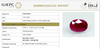 Natural Ruby |10H00|Oval Mixed | Untreated | Govt. Lab Certified |9581D38674