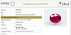Natural Ruby |12H00|Oval Mixed | Untreated | Govt. Lab Certified |9581D38701