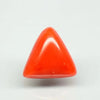 Natural Red Italian Coral |8H50| Triangular Cabochon | Govt. Lab Certified | Report No. 11836D47513