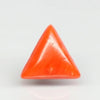 Natural Red Italian Coral |7H50| Triangular Cabochon | Govt. Lab Certified | Report No. 11836D47510