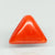 Natural Red Italian Coral |7H50| Triangular Cabochon | Govt. Lab Certified | Report No. 11858D47596
