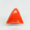 Natural Red Italian Coral |7H50| Triangular Cabochon | Govt. Lab Certified | Report No. 11858D47594