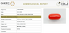 Natural Red Italian Coral |5H50| Oval Cabochon | Govt. Lab Certified | Report No. 11877D47660